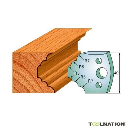 CMT 690.021 Profielmes paar hoogte 40 mm nummer 21 - 1