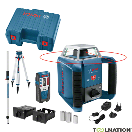 Bosch 061599403U GRL 400 H Set Rotatielaser + BT170 Statief + GR240 Meetlat + 5 jaar dealer garantie! - 1