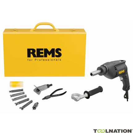 Rems 151002 R220 Hurrican Set 3/8-1/2-5/8-3/4-7/8" Elektrische Buisuithaler - 1