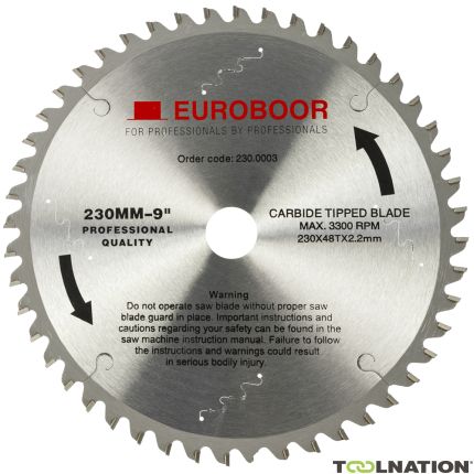 Euroboor 230.0003 Zaagblad 230 mm Asgat 25,4 mm metaal - 1