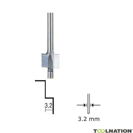 Proxxon 29038 Vormfrees 6.4 mm schacht 3.2 mm - 1