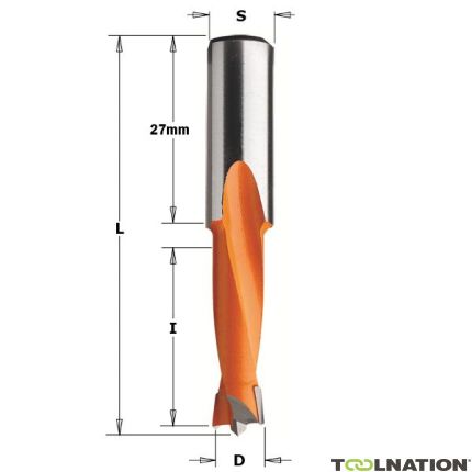 CMT 310.040.12 Drevelboor 4mm, schacht 10x27 links - 1