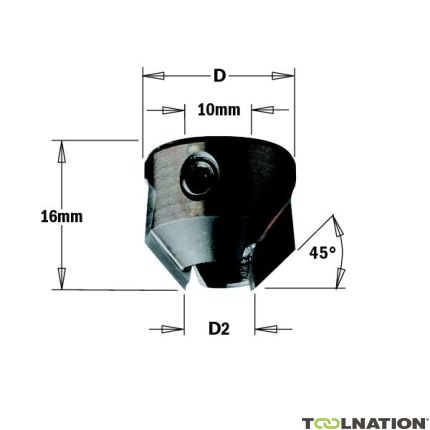 CMT 315.200.12 Opsteekverzinker 45° 20mm links - 1