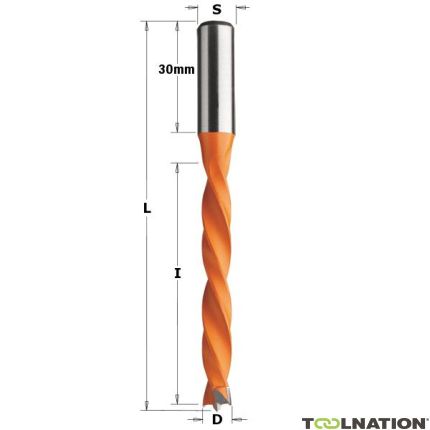 CMT 372.050.12 Drevelboor 5mm, schacht 10x30 links - 1