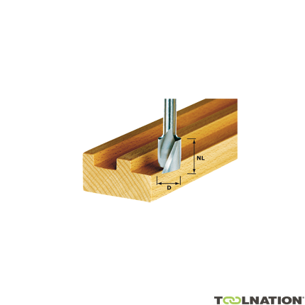 Festool 490978 Spiraalgroeffrees HW schacht 8 mm HW Spi S8 D6/16 - 1