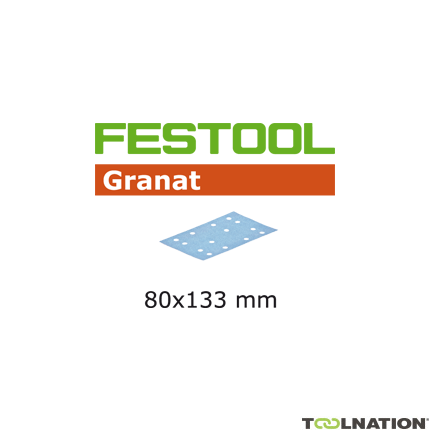 Festool 497118 Schuurstroken Granat STF 80x133 P60 GR/50 - 1