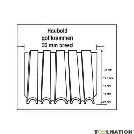 Haubold 504360 Golfkram WN25 - 12,5 mm Blank 14.000 stuks - 1