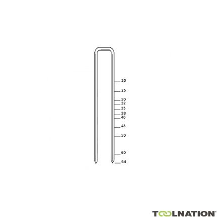 Haubold 650405 KG700-40 CNK Niet 40 mm Verzinkt 5400 stuks - 1