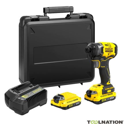 Stanley SFMCF820D2K FATMAX® V20 Slagschroevendraaier met 3 snelheden Brushless 18V 2.0Ah Li-Ion - 1