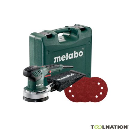 Metabo 690921000 SXE 3125 310 Watt elektronisch regelbare excenterschuurmachine in koffer +  25 vel schuurpapier - 1