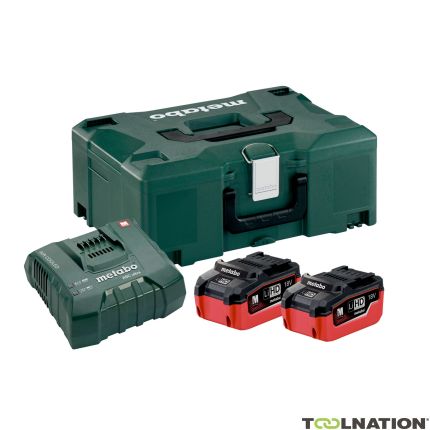 Metabo 685077000 Accu Pakket 2 x 18V LiHD 5,5Ah + 1 x Lader ASC Ultra V in Metaloc - 1