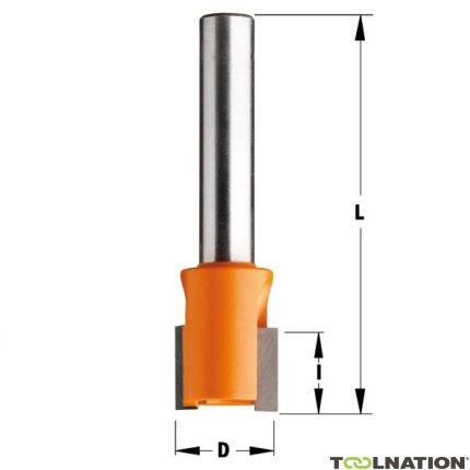 CMT 902.150.11 15 mm Sponning- en kantenfrees met open schuine snijkop schacht 8 mm - 1