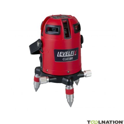 Levelfix 554030 CL618R Gemotoriseerde Multilijnlaser Rood - 1