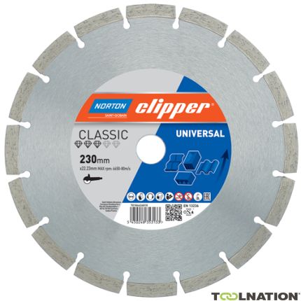 Clipper 70184626806 Classic Universal Diamant zaagblad 115 x 22,23 mm - 1