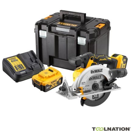 DeWalt DCS565P2-QW XR Accu Cirkelzaag 165mm 18V 5.0Ah Li-Ion in TSTAK - 1