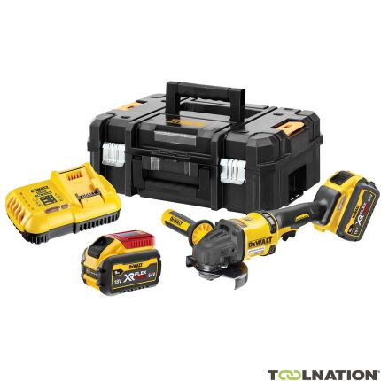 Dewalt DCG418X2-QW XR FlexVolt 54 Volt 9,0Ah Li-Ion Haakse Slijper 125mm + 5 jaar dealer garantie! - 1