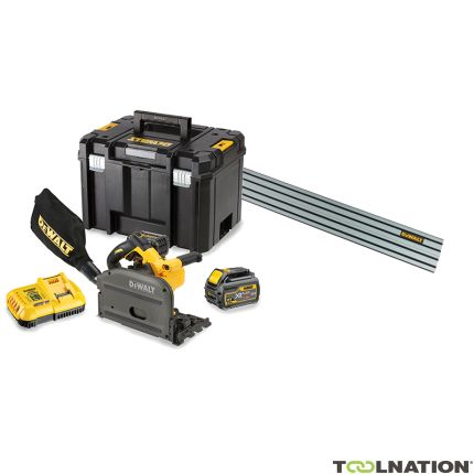 DeWalt DCS520T2R-QW-DWS5022-XJ DCS520T2R-QW XR FlexVolt 54 Volt 6,0Ah Li-Ion Invalzaag 165mm + Liniaal 1500mm - 3