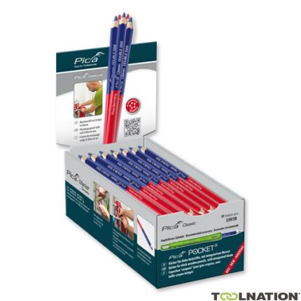 Pica PI559-50 Classic Double Potlood 559/50 Rood en Blauw in 1 50stuks - 1