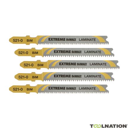 DeWalt DT2080-QZ Decoupeerzaagblad voor speciale matrialen 82 x 1.7 x 15 mm (T101BIF) 5 Stuks - 1