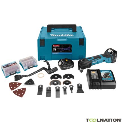 Makita DTM51RTJX3 Multitool 18 Volt 5.0 AH Li-ion + Accessory Kit - 2