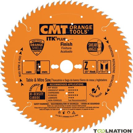 CMT 272.190.42M Ultra dun afkortzaagblad links/rechts vertanding 190 x 30 x 42T - 1