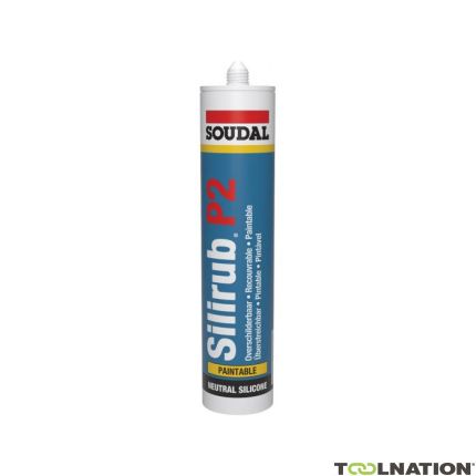 Soudal 115962 Silicone sealant Silirub P2 White Ral 9010 - 310ml - 1