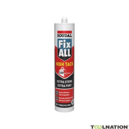 Soudal 153986 Montagekit Fix - All "High-Tack" Komo Black 290ml - 1