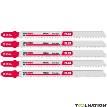 Flex-tools 490091 Decoupeerzaagblad voor Aluminium JS 75 AL 5 stuks - 1