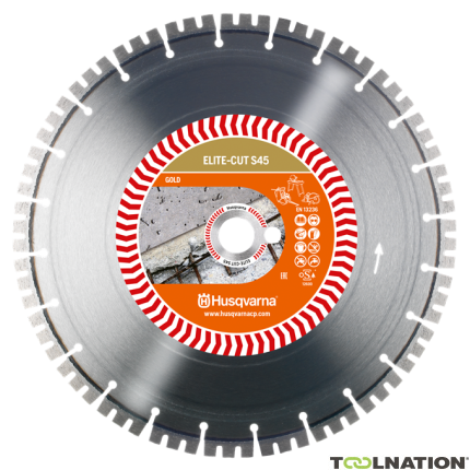 Husqvarna 579 81 16-10 Elite-Cut S45 gewapend beton 300 x 20,0/25,4 mm Nat en Droog - 1