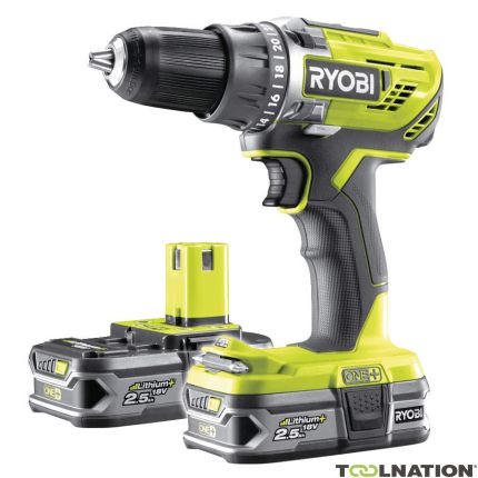 Ryobi 5133003349 R18DD3-225S Accu boormachine 18 Volt 2.5 AH Li-ion - 1