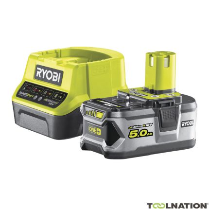 Ryobi 5133003366 RC18120-150 Accu One+ 18 Volt 5.0 Ah Li-ion + Oplader - 1