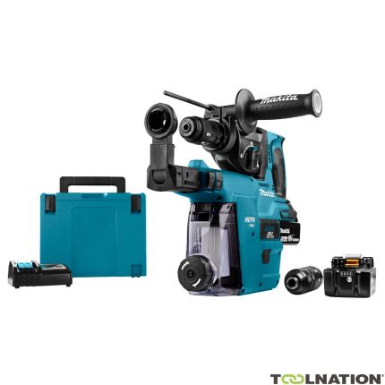 Makita DHR243RTJW Combihamer 18 Volt 5,0 AH Li-ion + DX07 ingebouwde afzuiging met Hepa filter - 3