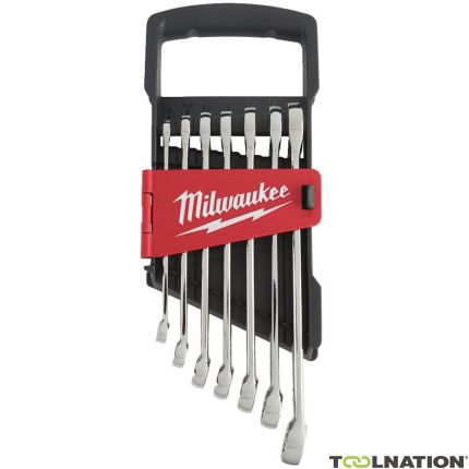 Milwaukee 4932464257 Steek, ringsleutelset 7 delig - 1