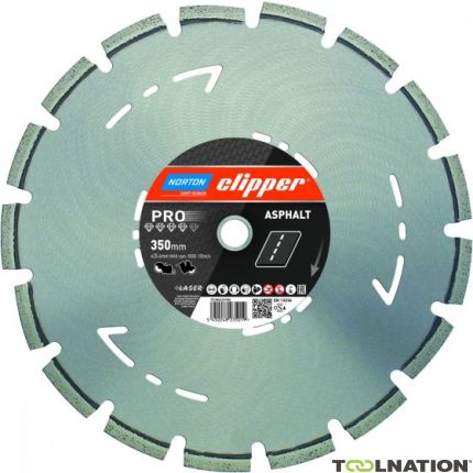 Clipper 70184623184 Pro Asphalt Diamant zaagblad 300 x 25,4 mm Droog/Nat - 1