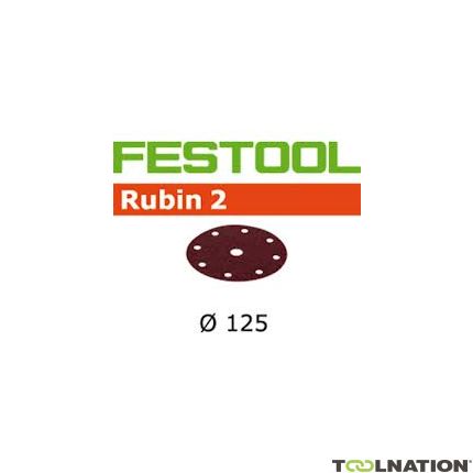 Festool 499103 Schuurschijven Rubin 2 STF D125/90 P80 RU/10 - 1