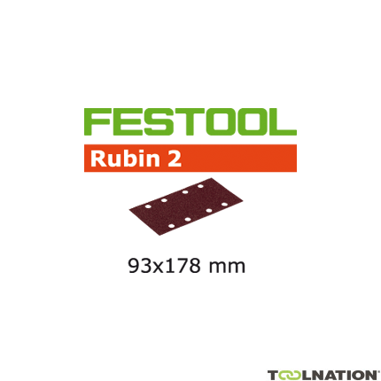 Festool 499063 Schuurstroken Rubin 2 STF 93x178/8 P80 RU/50 - 1