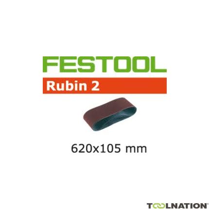 Festool 499153 Schuurband Korrel 120 Rubin 2 10 stuks BS105/620x105-P120 RU/10 - 1