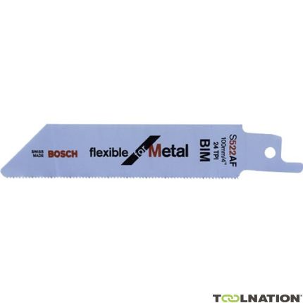 Bosch S522AF Reciprozaagblad 2608656010 Flexible for Metal 100 mm 5 stuks - 1