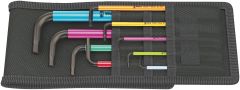 Wera 05022639001 950 SPKL/9 SZ Multicolour Stiftsleutelset inch, 9-delig