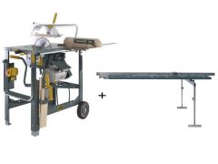 Gjerde 90004 1203-NO Bouwzaag + aanvoertafel 2000 mm + aanslag met stop + mechanische rem