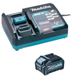 Makita 191J65-4 Startset XGT DC40RA oplader + 1 x Accu BL4040 40V max 4.0Ah