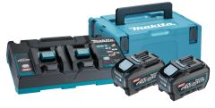 Makita 191U13-9 Startset XGT DC40RB Duolader + 2 x Accu BL4050F 40V max 5.0Ah in MBox