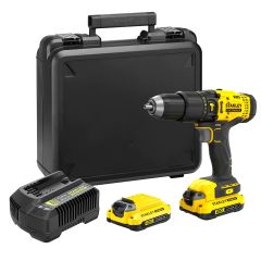 Stanley SFMCD711C2K FATMAX® V20 Accu klop-/schroefboormachine 18V 1.5Ah BRUSHLESS