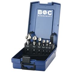 Bohrcraft 17101330006 Verzinker Set KS6-K Co HSS-E ABS-Box //6,3 - 20,5/ 6-dlg