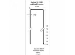 Haubold 503606 Niet BS29000-75 Beitelpunt RVS 2.160 stuks