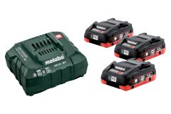 Metabo 685132000 Accu Pakket 3 x 18V LiHD 4.0Ah + 1 x Lader ASC 30-36 V