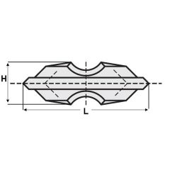 CMT 790.186.35 HWM Voorsnijder voor potboor HC02018x6x3,5 mm (10 stuks)