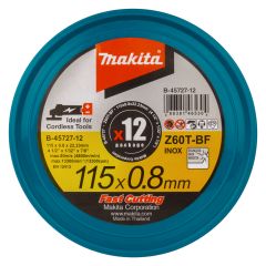 Makita B-45727-12 Doorslijpschijf RVS 115x22,23x0,8mm