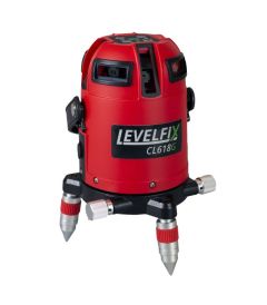 Levelfix 554033 CL618G Gemotoriseerde Multilijnlaser Groen + Ontvanger