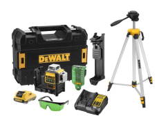 DeWalt DCE089D1GTRI Zelfnivellerende Kruislijnlaser Groene Straal 10,8V 2,0Ah XR Li-Ion  + Statief DE0881T